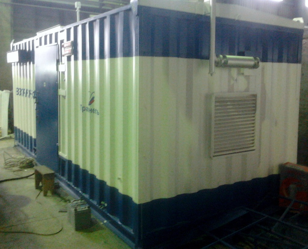 Дизельная электростанция АД30-Т400-2РБК, мощностью 30 кВт. Внешний вид. Контейнер с утеплением сэндвич-панелями поэлементной сборки. 